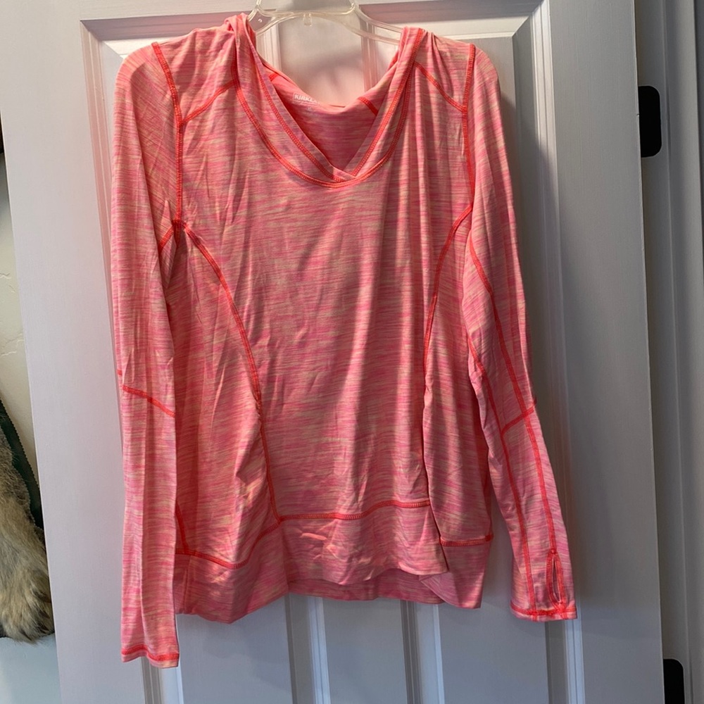 Pink and orange hoodie